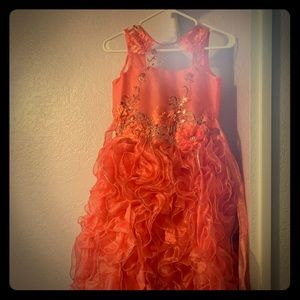 Girlfriend fancy ruffled party dress